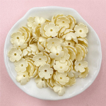 Kodused peotarbed Akr&uuml;&uuml;l 10,5 mm Viie kroonlehega lillehelmed K&auml;sitsi valmistatud materjalid 80 tk DIY moev&auml;rvilised materjalid Juukseklambrid Ehete valmistamine K&otilde;rvar&otilde;ngad kollane