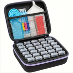 DIY teemantmaali 30 piluga teemantmaalimise tarvikute komplekt teemantkunsti rhinestone'i ehete helmeste organiseerimiseks ja hoidmiseks