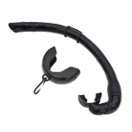 Swim Snorkel Ring Ujumise Treening Snorkel Silikoonist Sukeldumise Hingamistoru Libisematu Ujumise Snorgeldamise Treeningt&ouml;&ouml;riist must
