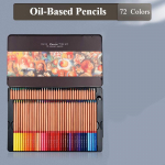 V&auml;rviliste pliiatside komplekt metallkarbis 36/48/72/100/120 v&auml;rvi &otilde;lipliiatsid &Otilde;pilane Kunstnik Joonistamine Kunstitarbed 72 Colors