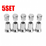 TR413 kroomitud snap-on auto veoauto rehvi rehvi ventiil kuusnurkne kork koos h&uuml;lsi kattega auto rehvi velje universaalsed tarvikud