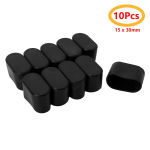 10 tk Kummist laua tooli jalakatted m&ouml;&ouml;bel jalad tooli jalaotsad otsakorkide katted 15*30mm 10Pcs Oval Shape must