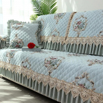 Euroopa stiilis suur seelik-diivani kate Four Seasons universaalne diivanipadi pitskaunistus libisemisvastane istmepadi seljatoe r&auml;tik 40x70cm 3edge 18cm