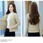 Tugevad kerged sulemantlid naistele talvised o/v-kaelusega tepitud n&ouml;&ouml;biga &uuml;les soe l&uuml;hike sulejope Pehme mugav &otilde;huke l&uuml;hike puffjope 3XL khaki