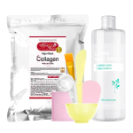 Medi Flower Large Capacity Modeling Pack Starter Pack / kollageen 1kg + 6 pakki t&ouml;&ouml;riistad + rahustav Multi Booster 500ml, 1 komplekt white