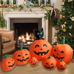 230cm Halloweeni t&auml;ispuhutav kuhjatud k&otilde;rvitsate rekvisiit T&auml;ispuhutav kaunistus AU 220V adapter Armas jaoks