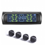 Universaalne automaatne p&auml;ikeseenergia + USB TPMS kella LCD-ekraan juhtmevaba rehvir&otilde;hu j&auml;lgimise ja h&auml;ires&uuml;steemiga 4 rehvir&otilde;huanduriga With 4 External Sensors must