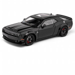 1/22 Dodge Challenger SRT Hellcat Sulamist Musle Auto Mudel Diecasts Metall Sportauto S&otilde;idukid Mudel Heli Valgus Laste M&auml;nguasi Kingitus must
