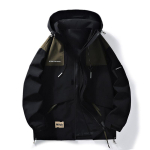 M-8XL &Uuml;lisuur Jakk Meestele Veekindel Kapuutsiga Tuulejakk Pommitaja Jakk Vabaaja Militaarstiilis Jakk Lahtine Lukuga Mantlid Uus 6XL black