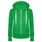 Naiste vabaaja pikkade varrukatega taskuga lukuga kapuutsiga dressipluusjakk XL