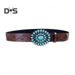 Boho V&ouml;&ouml; Roosi&otilde;ie Nikerdusmuster Faux T&uuml;rkiissinine Dekor Vintage L&auml;&auml;ne V&ouml;&ouml; Trukkn&ouml;&ouml;p Imitatsioonnahast V&ouml;&ouml;rihm L tumepruun v&auml;rv