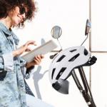 Rattakiiver Jalgrattatarvikud Visiiriga eemaldatav polsterdatud m&uuml;ts naiste maanteel &otilde;ues must