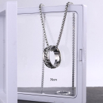 Hip-hopi isikup&auml;ra ripats, p&ouml;&ouml;rlev s&otilde;rmus kaelakee, meeste naiste, trendikas pudeliavaja, titaanist terasest kaelakee