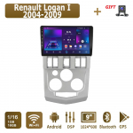 Android Carplay autoraadio Renault Logan I 2004-2009 jaoks Multimeediam&auml;ngija Peaseade Stereo GPS Navigatsioon BT WIFI 2+32GB 1+16GB