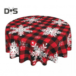 J&otilde;ululaudlina Lumehelbepleed Prindi uusaasta stiil &Uuml;mmargune Lihtne Hooldus Lauakaitse Banketid S&ouml;&ouml;gituba K&ouml;&ouml;k Peokaunistus Snowflake