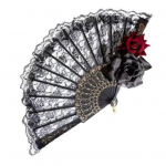 Vanaaegne sulgpitsiga kokkupandav lehvik, kaasaskantav suvine roosi&otilde;ie pitsist k&auml;eshoitav lehvik F