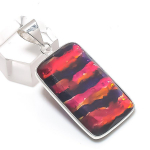 Natural Ammolite Gemstone 925 Sterling Silver Jewelry Pendant 1.81 p4f51