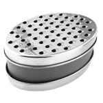 Juusturiiv anumaga Multifunktsionaalne roostevabast terasest viilutusl&otilde;ikur kartuli kurgile porgandile sibulale sidrunile ingverile k&ouml;&ouml;gi k&ouml;&ouml;giviljahakkija tumehall v&auml;rv