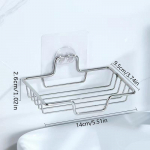 Kvaliteetne seebiriiuli seinale kinnitatav seebihoidja Roostevabast terasest seebik&auml;sn Vannitoa tarvikud Seebialused Isekleepuvad h&otilde;be