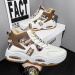 mood Meeste Luksuslikud Tossud 2024 Talv Soojad Platvormsaapad Meeste Stiilsed Pluss Samet Disainerkingad Mugavad K&otilde;rge S&auml;&auml;rega Spordisaapad 44 khaki