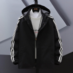 Kapuutsiga jakk meestele Bomber Jope Meeste Tuulejope T&otilde;mblukuga mantlid Kevad-s&uuml;gis avar jakk Meeste vabaaja spordir&otilde;ivad XL tumesinine v&auml;rv