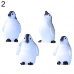 4/6 tk Mini Penguin Sea Lion Snowflake ornament Fairy Garden Bonsai DIY Decor 2