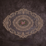 1 tk s&ouml;&ouml;gilaud tikandid platsmatt Euroopa stiilis pitskangast isolatsiooniplaat matt P&otilde;lemisvastane aluste alus valge