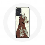 Coque Maniacase pour Samsung Galaxy A32 4G Doberman Race de chiens