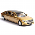 1/32 M&auml;nguauto BENZ Maybach S650 Pikendatud versioon Metallist M&auml;nguasi Sulamist Auto Diecastid ja M&auml;ngus&otilde;idukid Automudel Valgus Heli M&auml;nguasjad Lastele