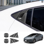 Tagaklaasi kaunistus Toyota Prius 60 seeria 2024 ABS must s&uuml;sinikkiust tagaukse k&auml;epideme kausi raam tagumine kolmnurkne liist Exte O3L8