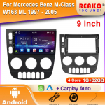 Mercedes Benz M-klassi W163 ML 1997 - 2005 jaoks Android Auto raadio Multimeedia DVD-m&auml;ngija Stereo Navigatsioon GPS Autoradio Heli 4 core 1GB+32GB carplay
