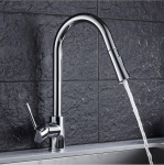 K&ouml;&ouml;gisegisti Kroomi/kuld/nikkel kraan, &uuml;he k&auml;epidemega v&auml;ljat&otilde;mmatav k&ouml;&ouml;gikraan, &uuml;he auguga p&ouml;&ouml;rlev veesegisti kraan segisti kraan