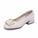 Mood Comfort Spring Shallow Mouth paksud kontsad libisemisvastased naiste madala kontsaga pehme tallaga sobivad punased pehmest nahast &uuml;ksikud kingad 35(Foot22.5cm)