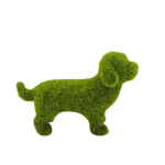 V&auml;lis&otilde;u Rohelised h&auml;gused koerakujud kunstlik sammal muru kutsikas loomakujukesed skulptuurid dekoor X3UC