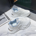 Moodsad Naiste Valged Robustsed Kingad Kerged Tossud Platvormkingad 2024 S&uuml;gis Polsterdus Libisemiskindlad Jooksujalatsid Zapatos De Mujer Zapatos 4 valge