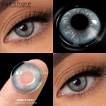 EYESHARE Natural Brown Gray Contact Lenses for Eyes Colored Contacts Pupils Cosmetic Fashion Yearly 2pcs/pair