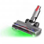 Dyson V7 V8 V10 V11 V15 tolmuimeja otsik lehtpuidust p&otilde;randatele, vaipadele, V-kujuline harjastega rullhari LED-valgustusega