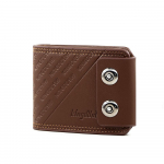 Meeste l&uuml;hike rahakott &ndash; lihtne stiil, kaherealine magnetlukk, reljeefsed t&auml;hed, suur mahutavus. D208-8 must