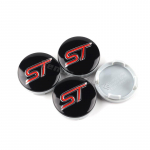 4tk 54mm ST Line auto ratta keskosa rummu korgid velje kate Ford Focus Mondeo Mustang Fiesta Kuga MK2 Everest evakuatsioonitarvikute jaoks punane