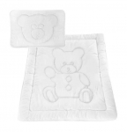 ERINEVA SUURUSEGA LASTE VOODITEK + PADI 40x60 KARU 135x100 valge