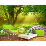 Lilled ja liblikad 3D tapeet Metsaseina tapeet Kodukaunistus elutoa magamistoa tapeet 200 cm(W) x 140 cm(H)
