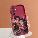 Pehme silikoonist ruudukujulise redeliga printimismustriga telefoni korpus T&auml;iskaanega kaamera p&otilde;rutuskindel kaitse kummist &uuml;mbris Samsungile Samsung A06 must