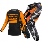 motokrossi k&auml;igukomplekt lastele 4 5 6 7 8 9 10 11 12 13 aastat Noor laps Mootorrattapoiss t&uuml;druk Jersey Pant Kits v&otilde;istluskost&uuml;&uuml;m Off-road Enduro MX MTB S-20