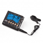 Aroma Kitarri tuuner kromaatilise kitarri bassiviiuli jaoks Ukulele taustvalgustusega LCD-ekraan Kaasaskantav must