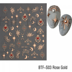 Pronkseerivad s&uuml;damekleebised k&uuml;&uuml;ntele Kuldne Laser Butterfly Star Moon Adhesive Sliders DIY Nail Art Aksessuaarid Deco GLBTF-S h&otilde;be