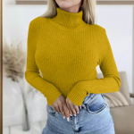 Naiste mood vabaaja &uuml;hev&auml;rviline kampsun pikkade varrukatega &otilde;huke kampsun, pullover M kohv