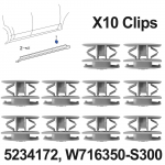 10x Ford Kuga Escape Mondeo Fusion Cmax Transit Ecosport k&uuml;lgseeliku jaoks k&uuml;nnis klapppaneeli vormimine trimmikatte katteklambrid tihvtihoidja