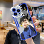 kuum veri Anime sinine lukk Telefoni &uuml;mbris iPhone 14 13 12 Mini 11 Pro Max X XR XS 7 8 SE 2020 Plus pehme silikoonist l&auml;bipaistev &uuml;mbris For iPhone 14 Pro usc kardinal v&auml;rvi