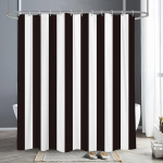 Abstraktne geomeetriline joontega du&scaron;ikardin kirjadega mustvalge du&scaron;ikardin lihtne skandinaavialik vannikardin vannitoa dekoor 180x210cm-70x83in