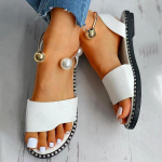 Suvised naiste helmestega sandaalid Sussid Kingad Naiste naiste sandaalid pl&auml;tud vabaaja lamedad slingback sandaalid kingad 35